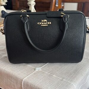 Coach Black Leather Satchel